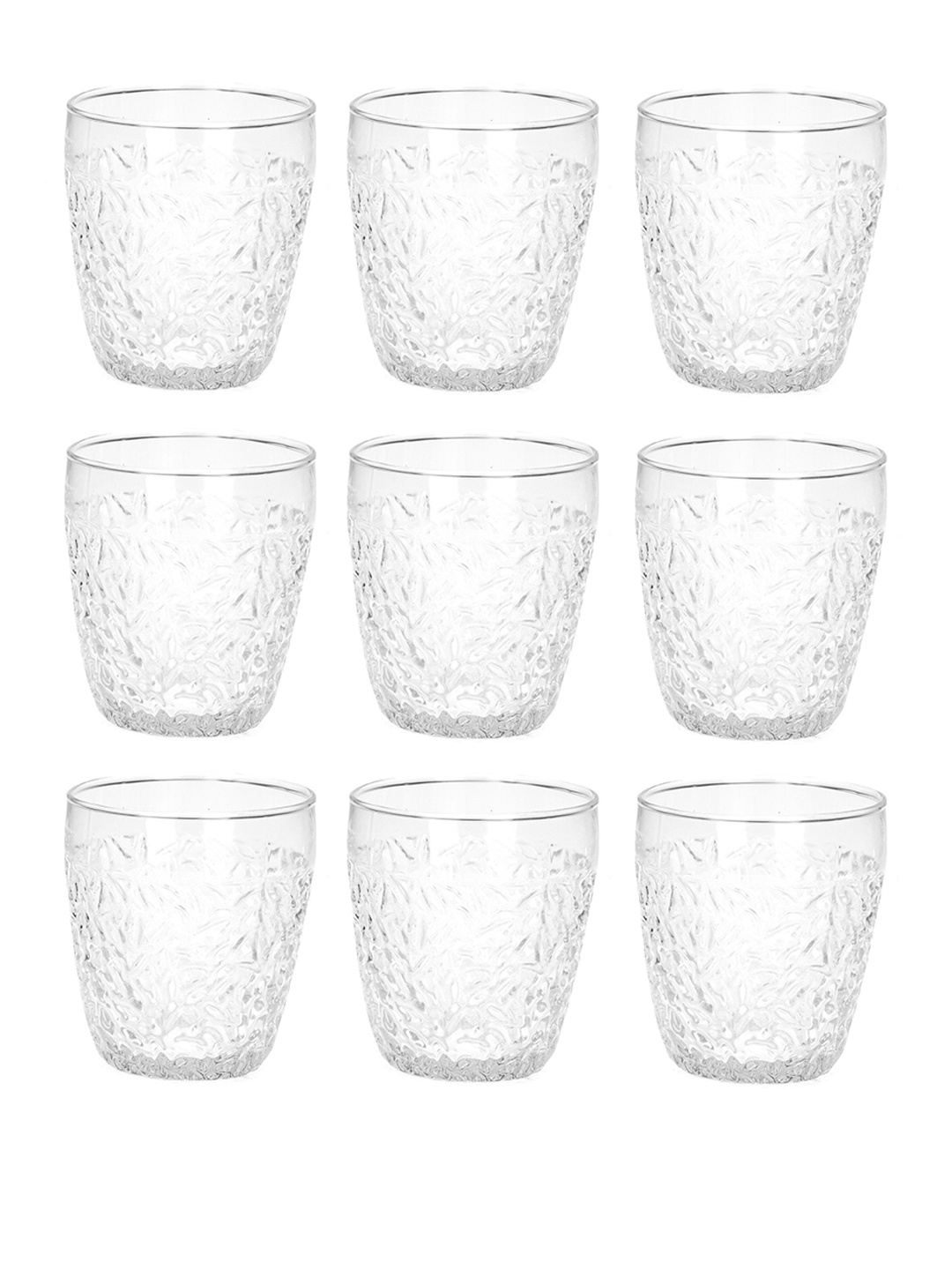 

1ST TIME Transparent 9 Pieces Water Glass 200ml