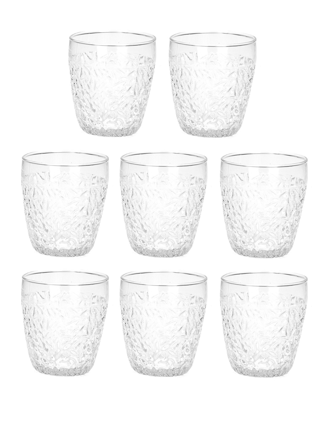 

1ST TIME Transparent 8 Pieces Water Glasses 200ml Each