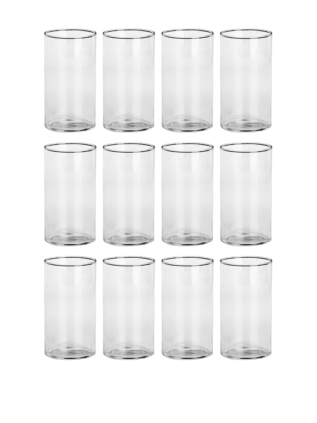 

1ST TIME Transparent 12 Pieces Water Glass 280 ml Each