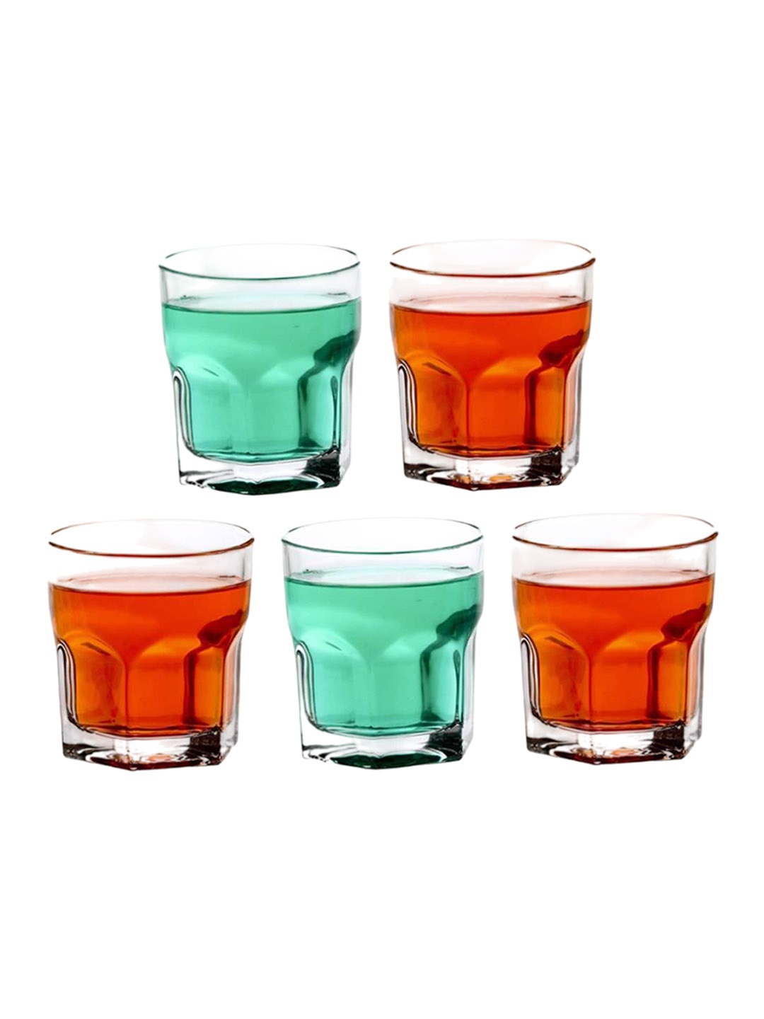 

1ST TIME Transparent 5 Pieces Whisky Glass 250ml each