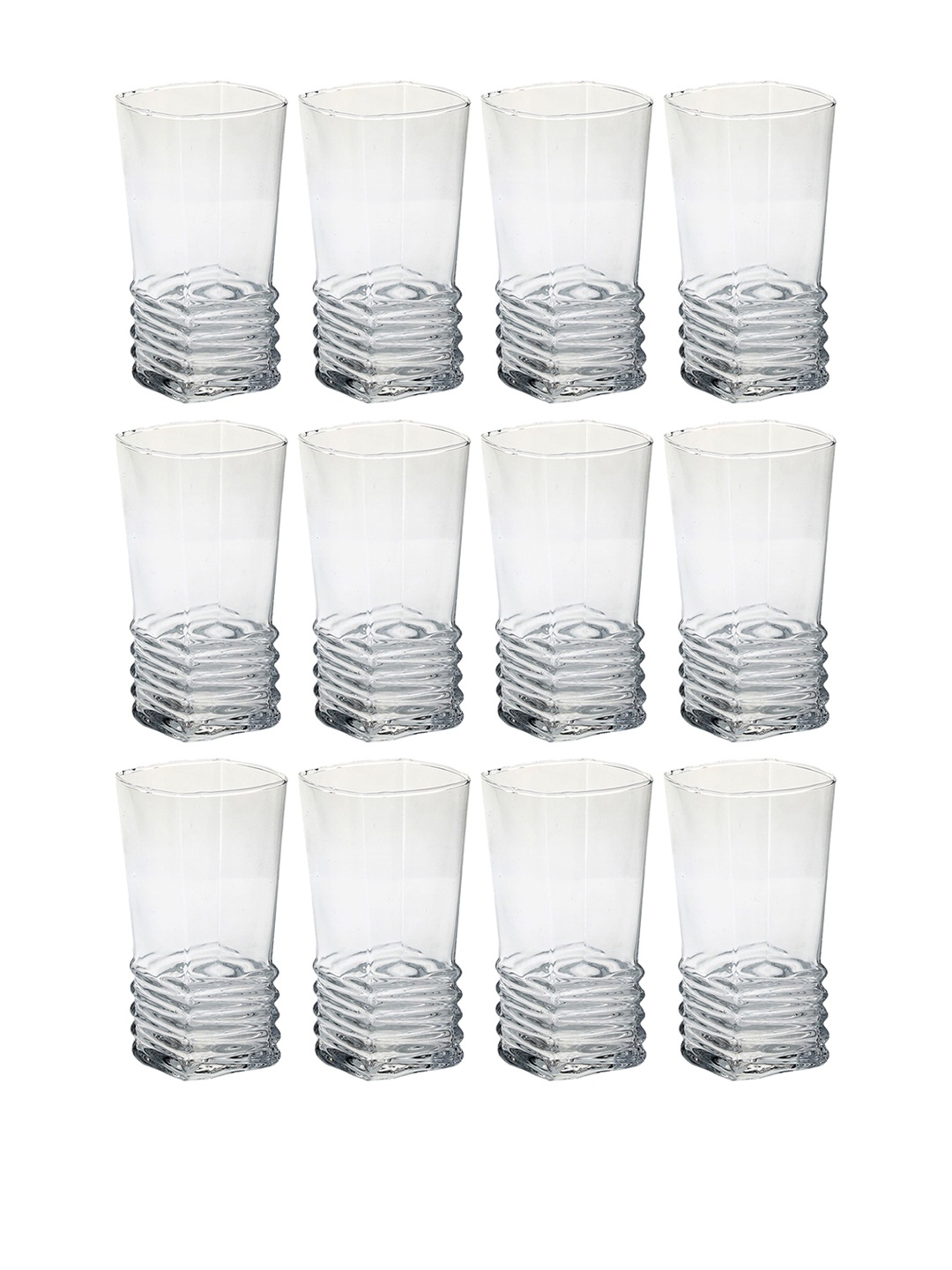 

1ST TIME Transparent 12 Pieces Water Glass 300ml each