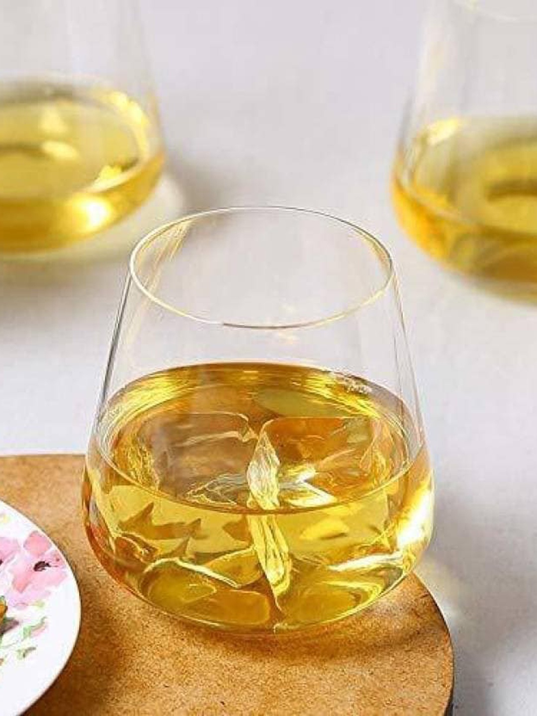 

1ST TIME Transparent 4 Pieces Dishwasher Safe Whisky Glass -350ml Each