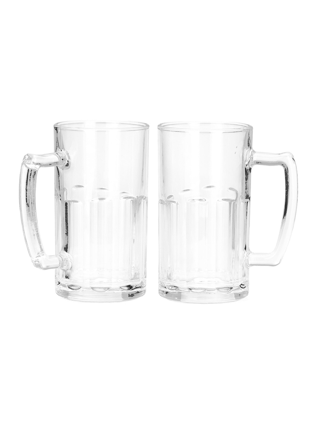 

1ST TIME 2-Pcs Transparent Glass Beer Mugs 600ml