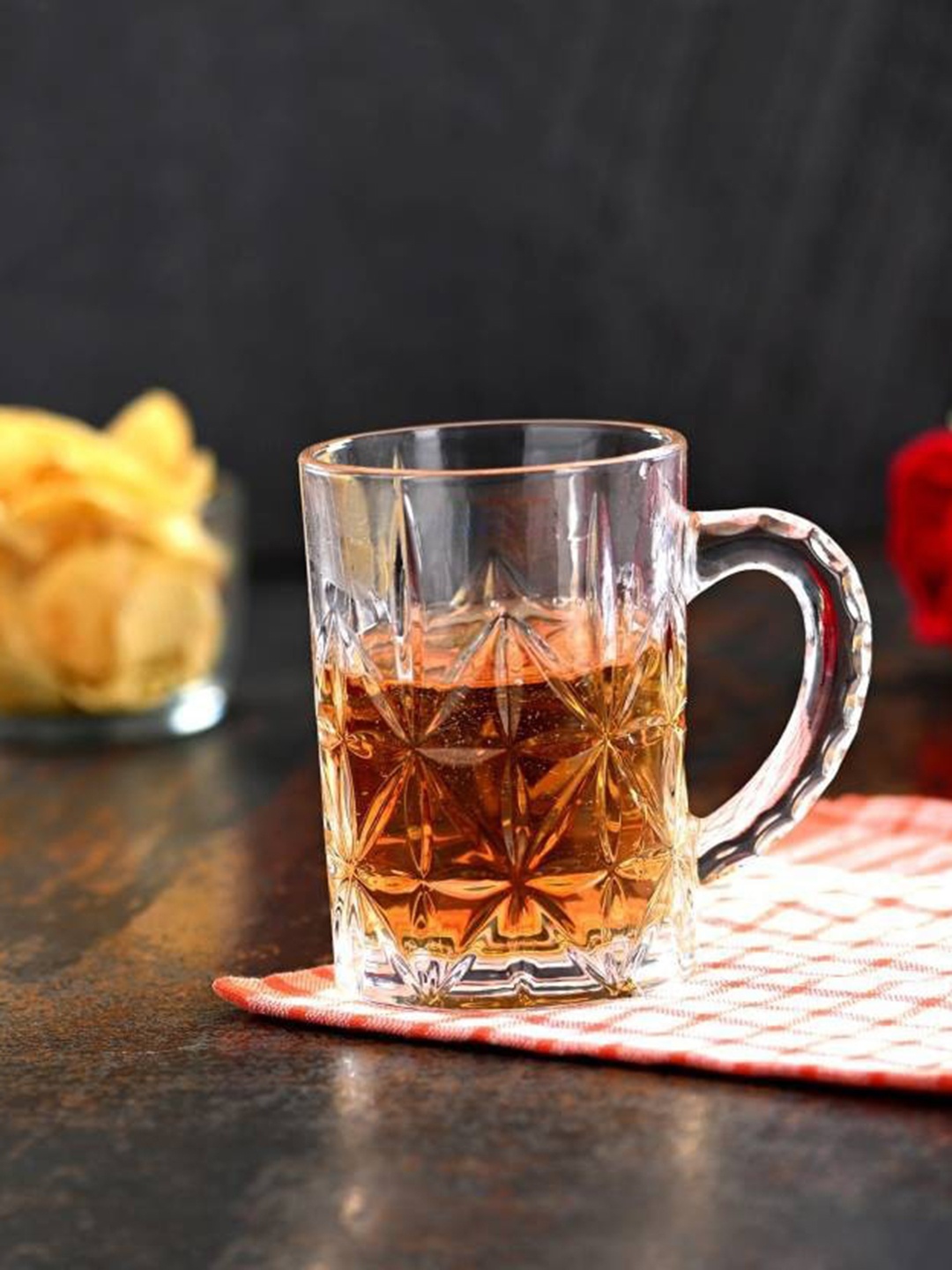 

1ST TIME 2 Pcs Transparent Glasses- 450 Ml Each