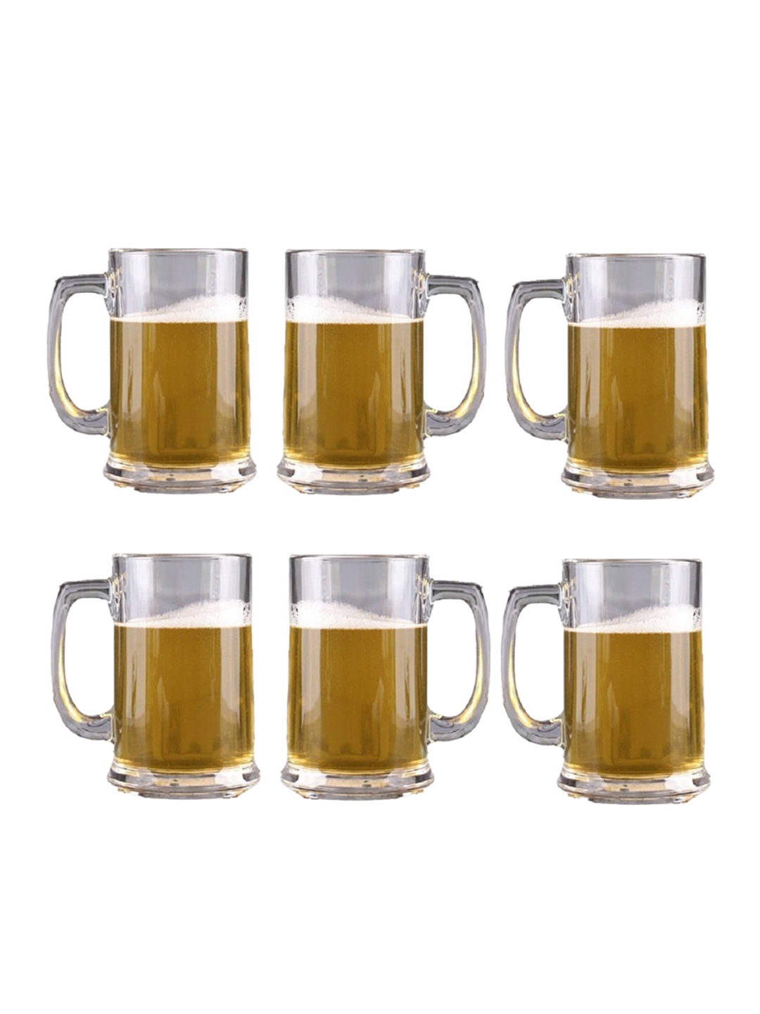 

1ST TIME 6Pcs Transparent Beer Glass 300ML