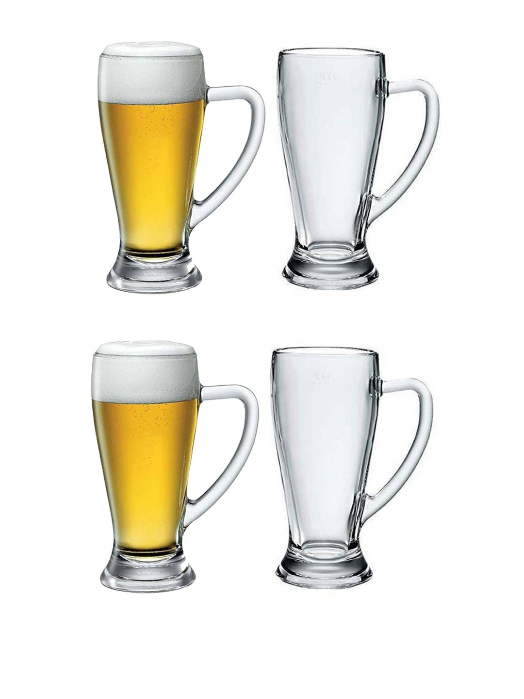 

1ST TIME 6Pcs Transparent Beer Glass 250ML
