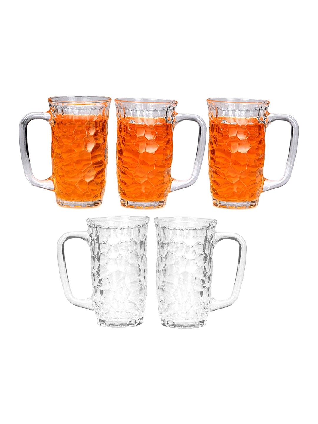 

1ST TIME Transparent 5 Pieces Dishwasher Safe Bar Glasses 450 ml Each