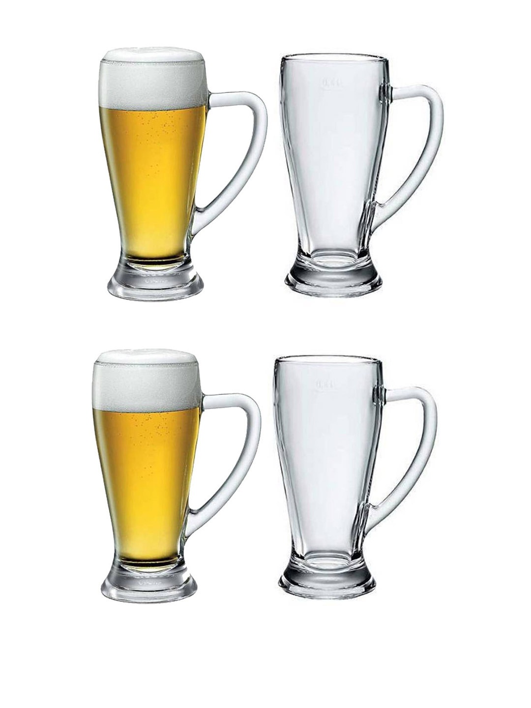 

1ST TIME 4-Pcs Transparent Dishwasher Safe Bar Glass