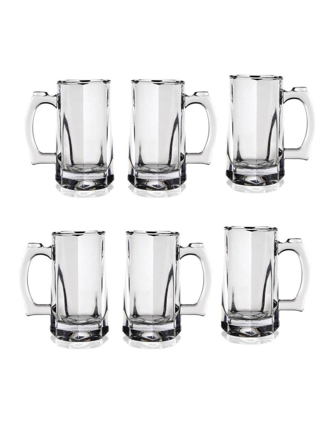

1ST TIME Transparent 6 Pieces Beer Glasses 400 ml Each