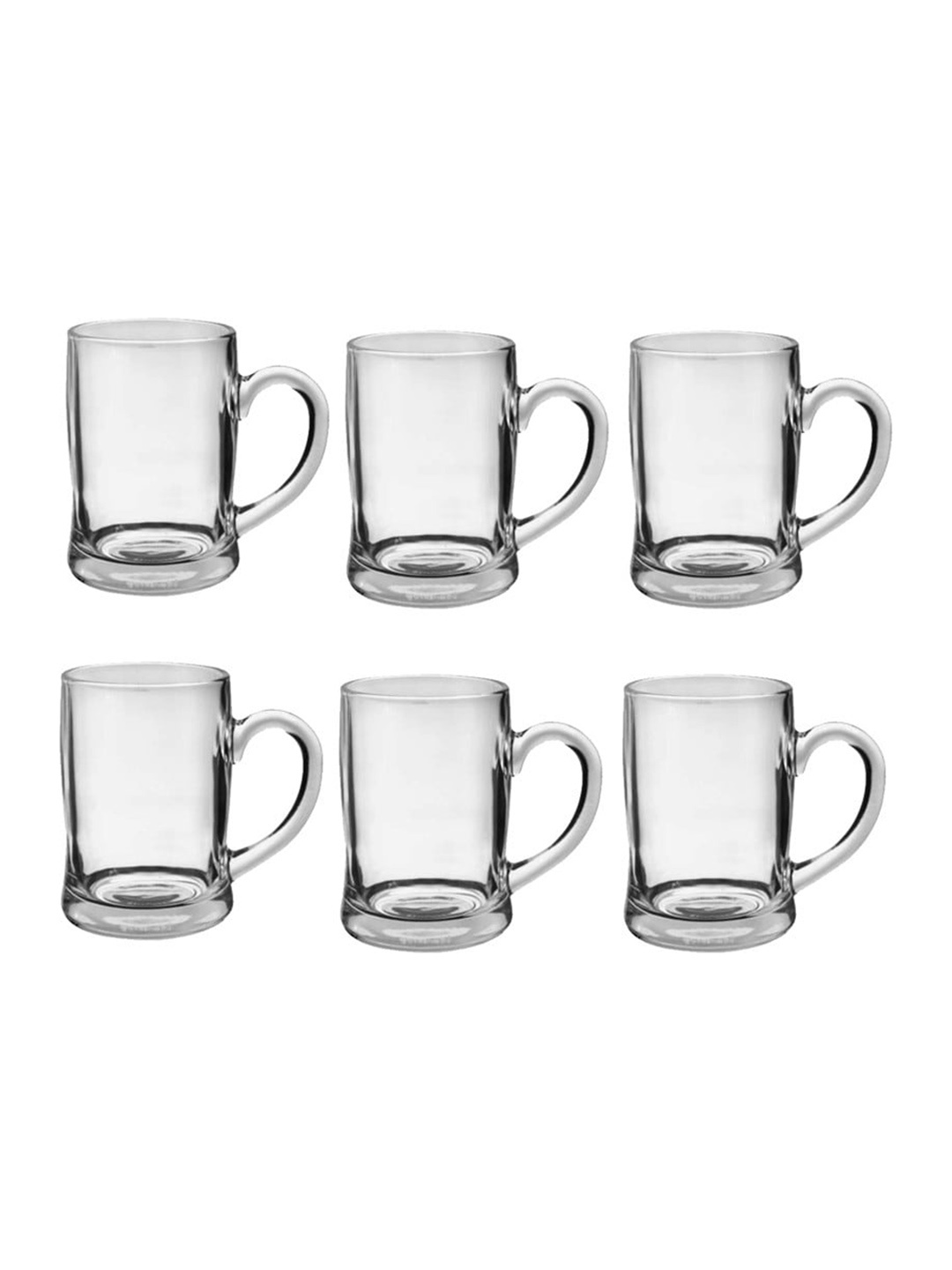 

1ST TIME Transparent 6-Pcs Glass Beer Glass 350 ml