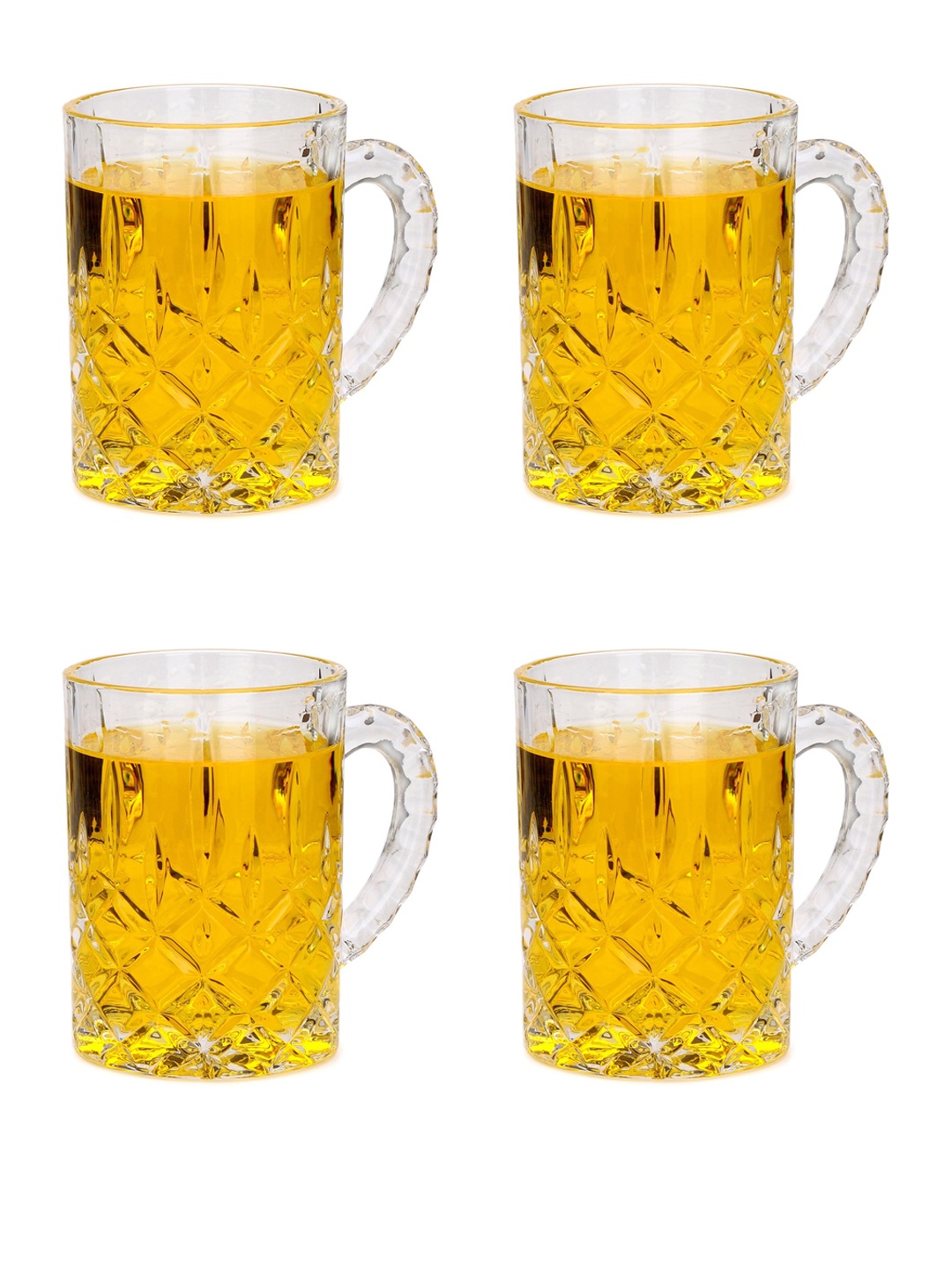 

1ST TIME Transparent 6 Pieces Beer Glasses 450 ml Each