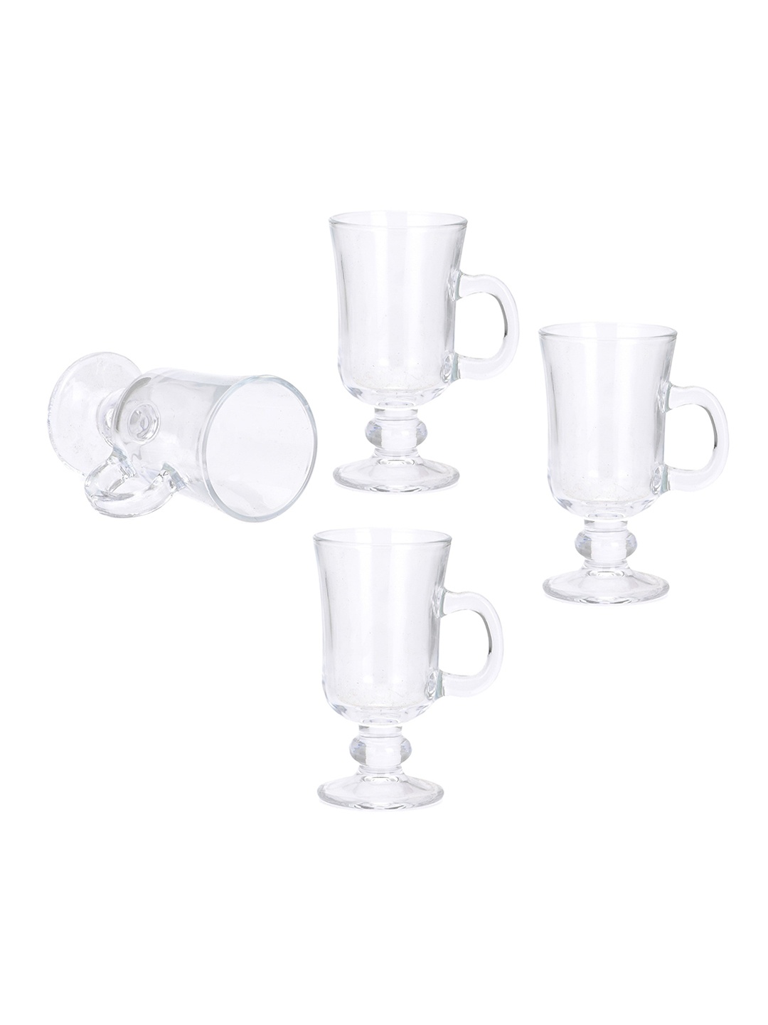 

1ST TIME Transparent 4 Pieces Glass Beer Mugs 200ml
