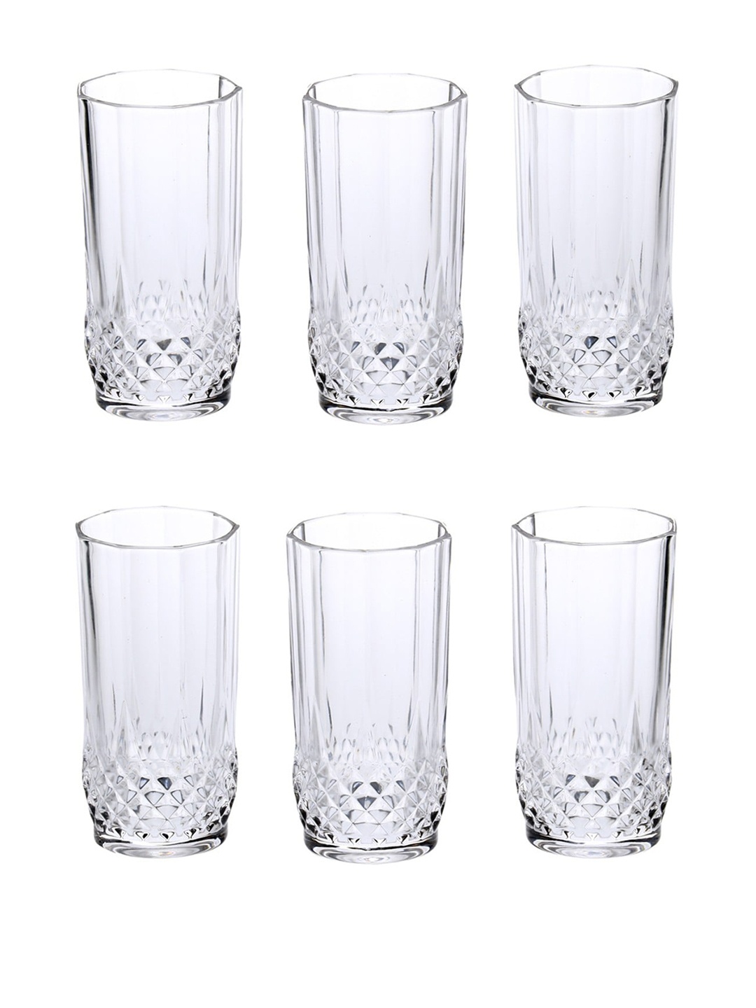 

1ST TIME 6Pc Transparent Water Glass 200ml