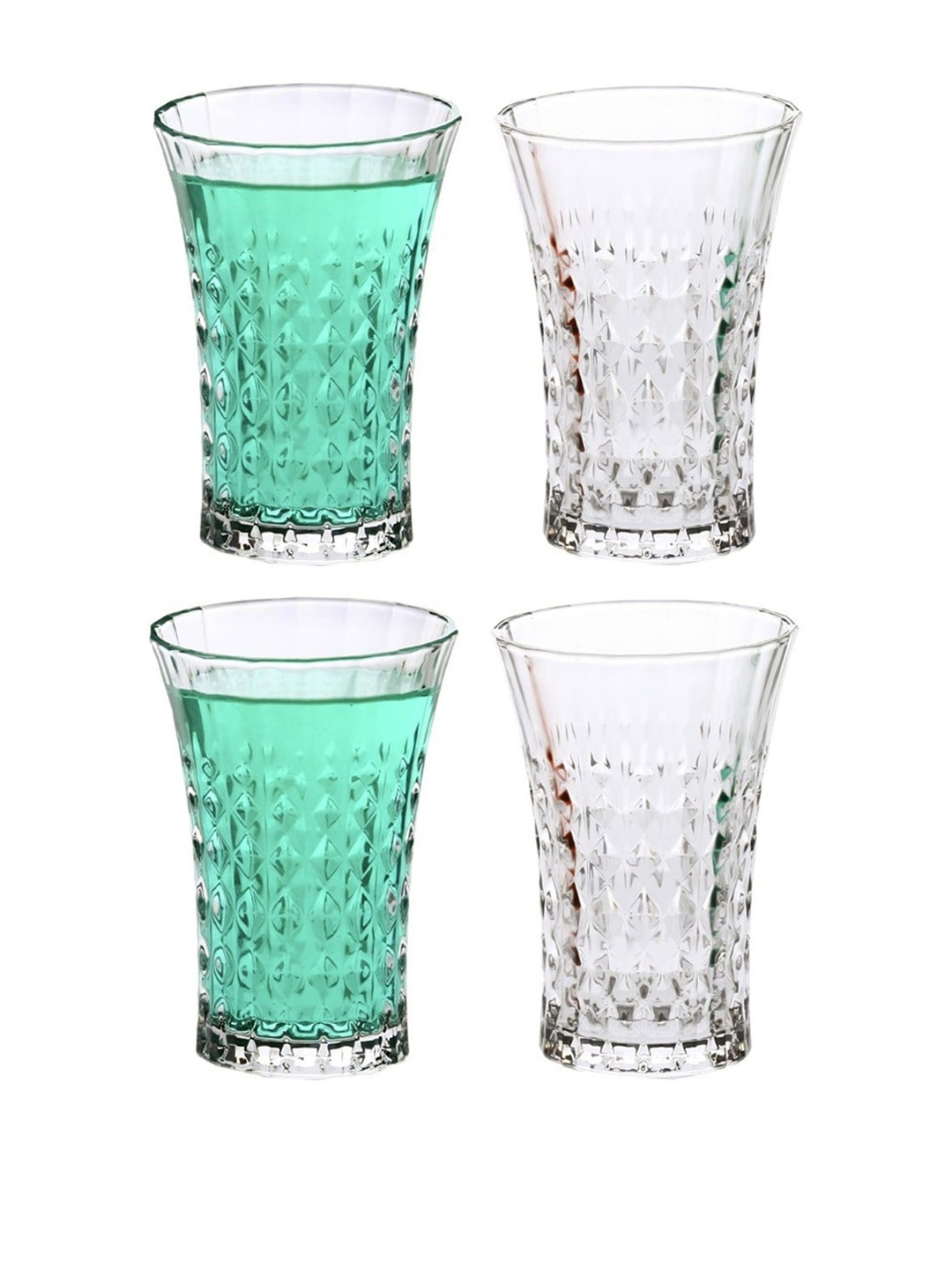 

1ST TIME 4-Pcs Transparent Glass Water Glass