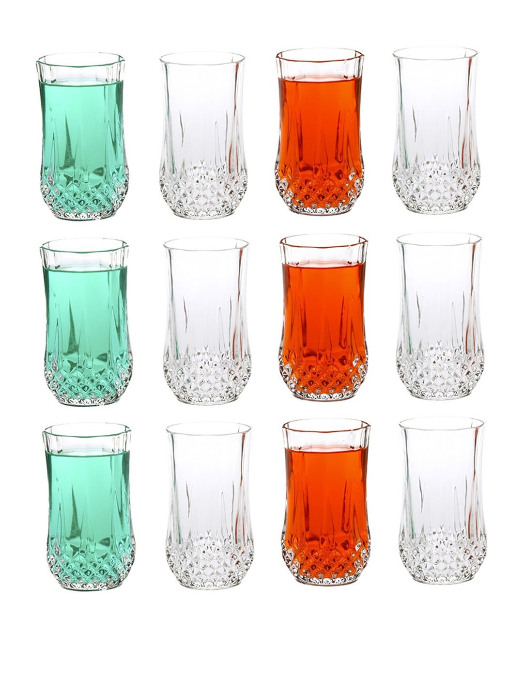 

1ST TIME Transparent 12 Pieces Dishwasher Safe Water Glass 350ml