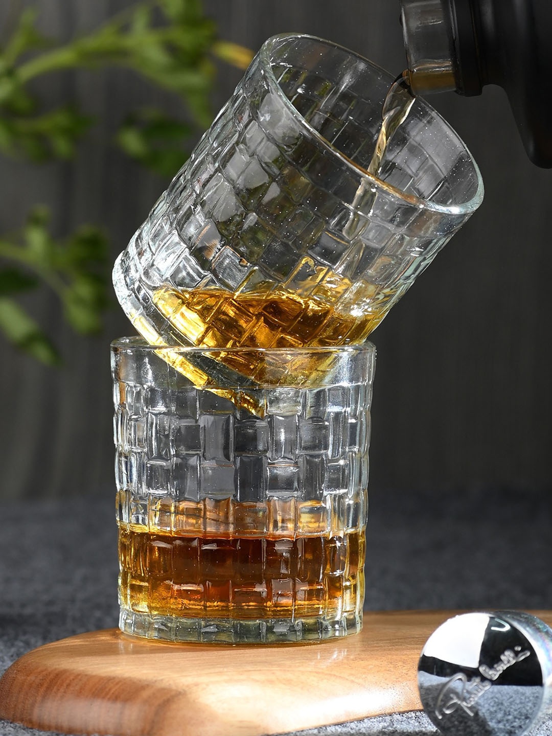 

1ST TIME Transparent 2-Pcs Whisky Glass-200ml Each