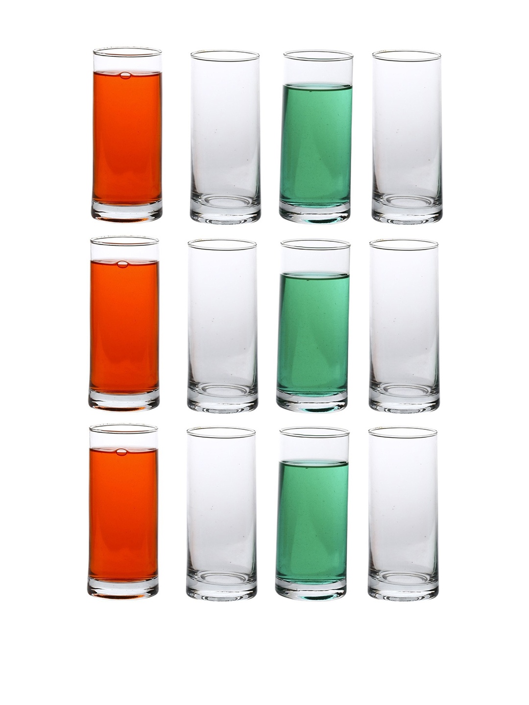 

1ST TIME Transparent 12Pcs Glass Dishwasher Safe Water Glasses 300ml Each