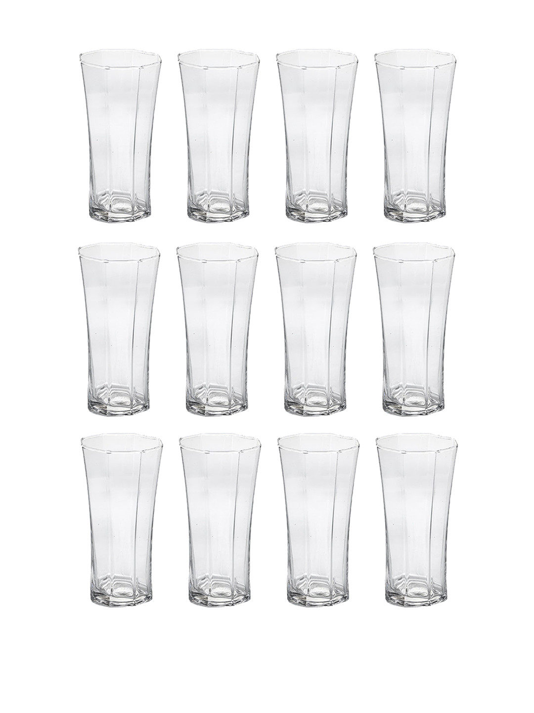 

1ST TIME Transparent 12 Pieces Water Glasses 200 ml Each