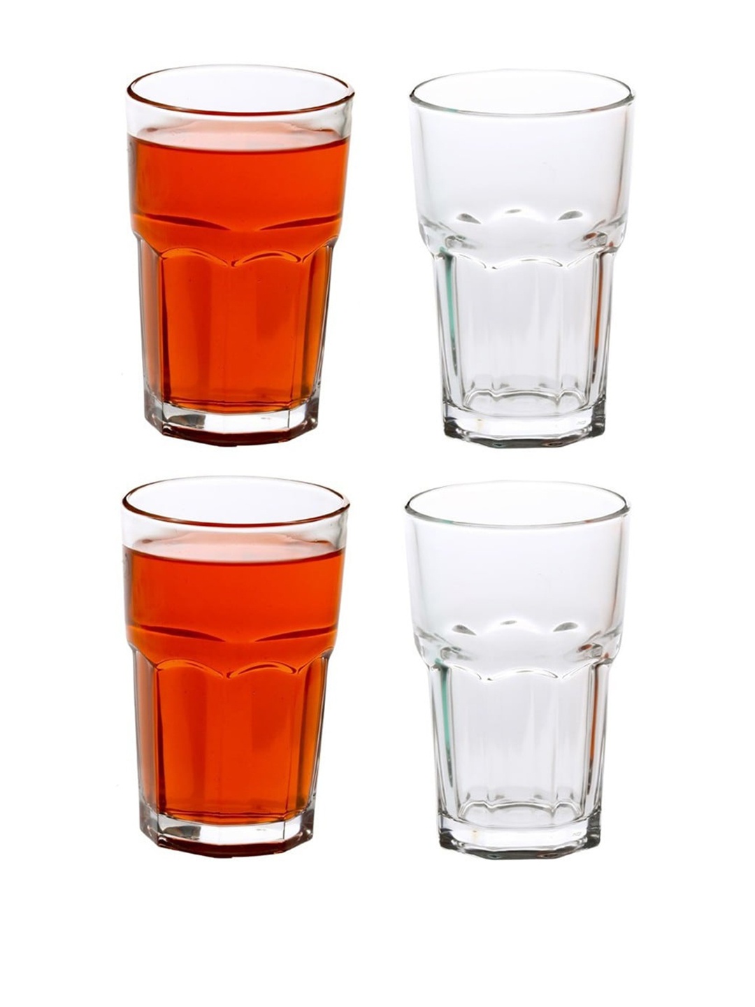 

1ST TIME Transparent 4 Pieces Dishwasher Safe Water Glasses 300 ml Each