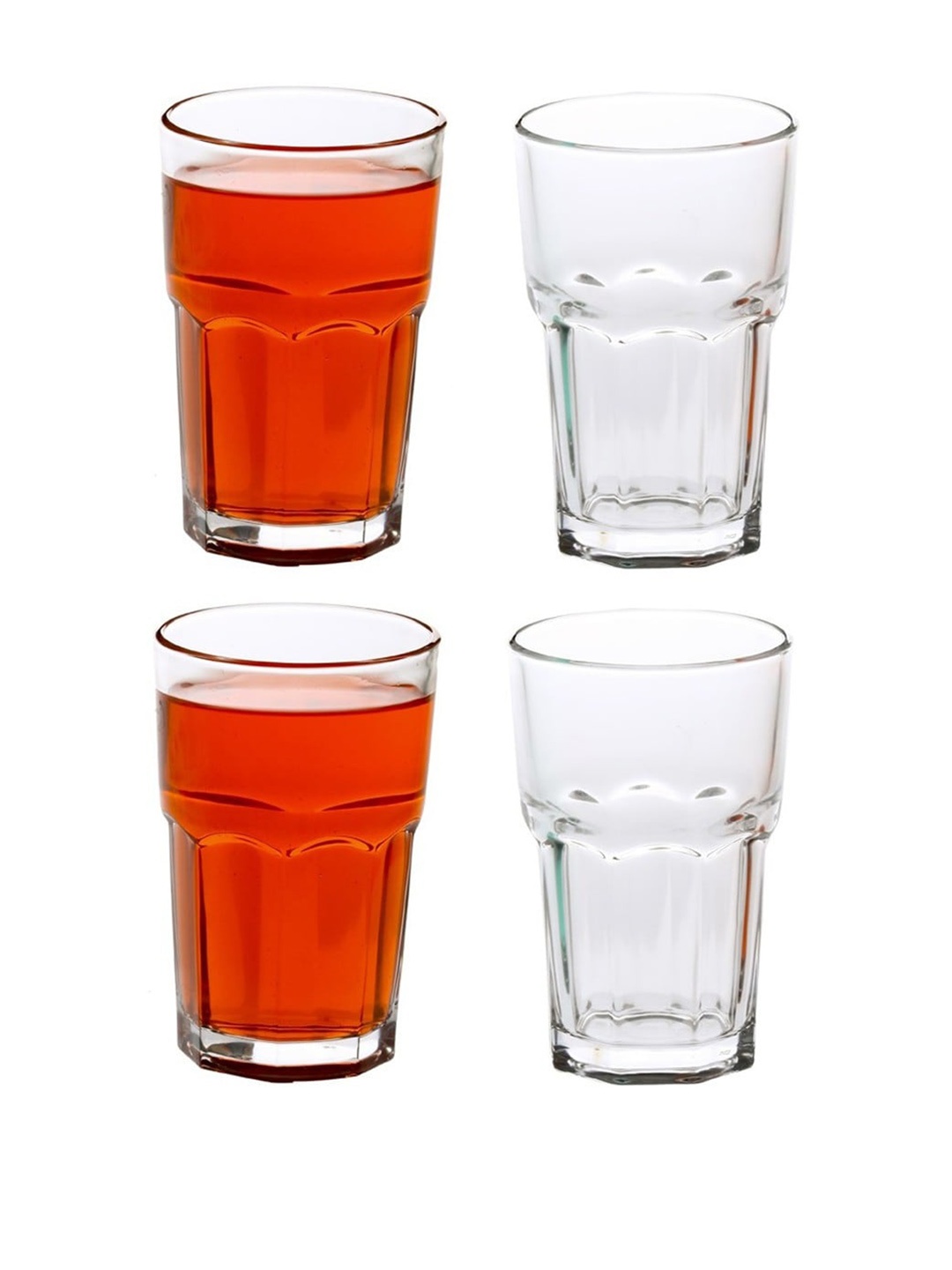 

1ST TIME Transparent 6Pcs Glass Dishwasher Safe Water Glasses 300ml Each