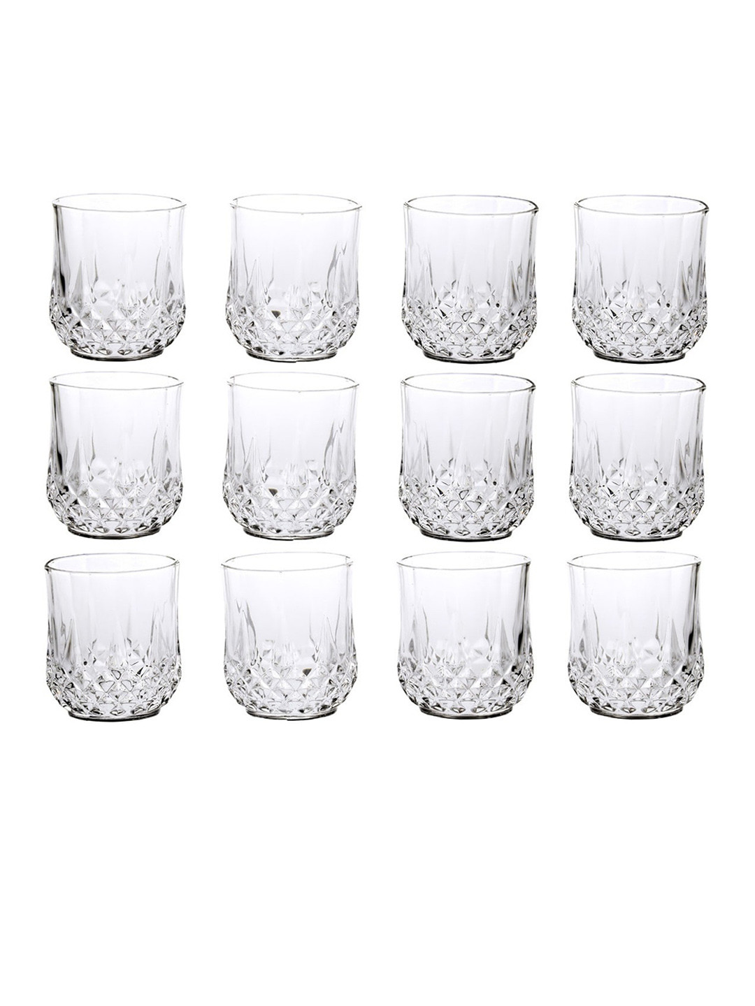 

1ST TIME 12-Pcs Transparent Water Glasses-200ml Each