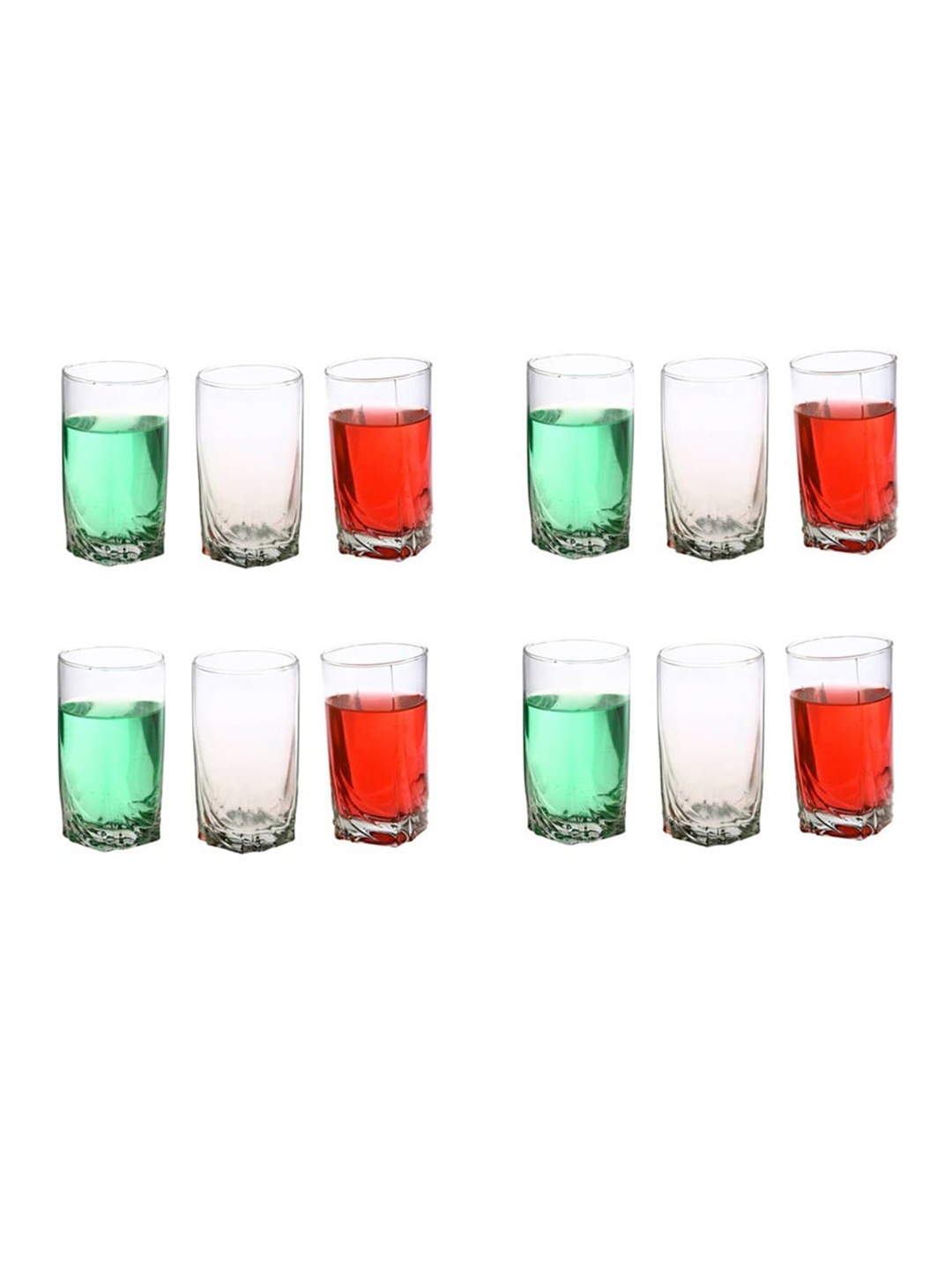 

1ST TIME Transparent 12 Pieces Water Glasses-300ml Each