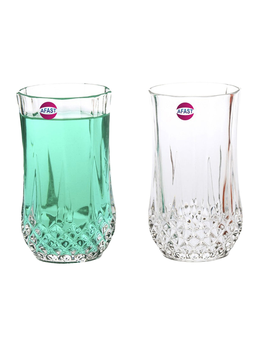

1ST TIME Transparent 2Pcs Water Glass 350ML