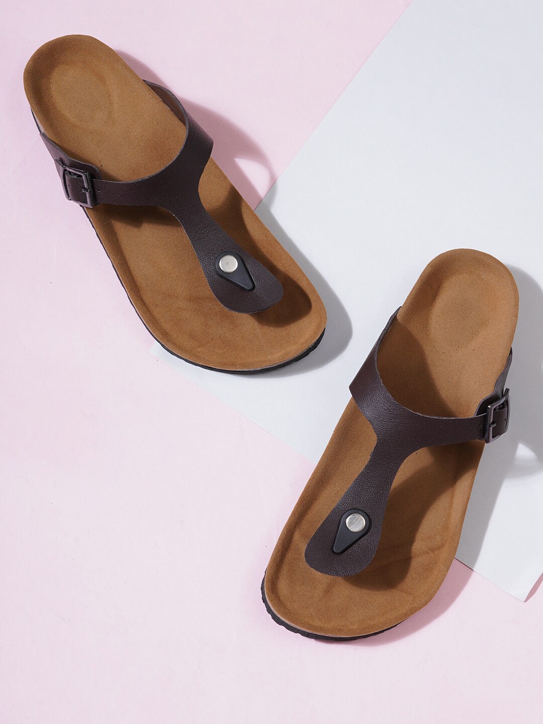 

MOZAFIA Men Comfort Sandals, Brown