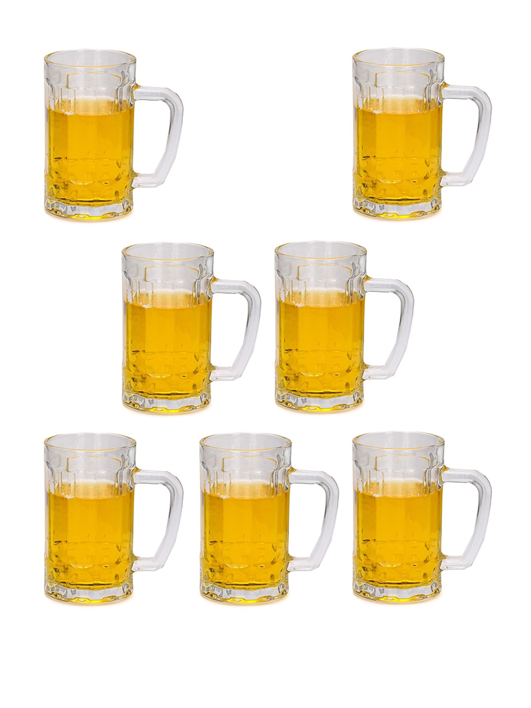 

1ST TIME Transparent 7 Pieces Beer Mugs 400 Ml