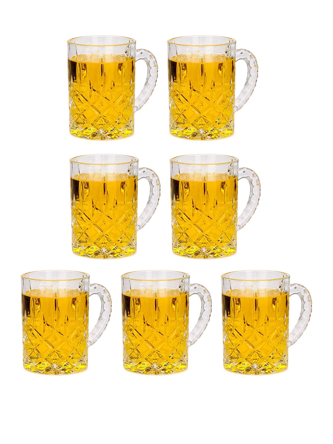 

1ST TIME Transparent 7 Pieces Beer Glasses 450ml Each