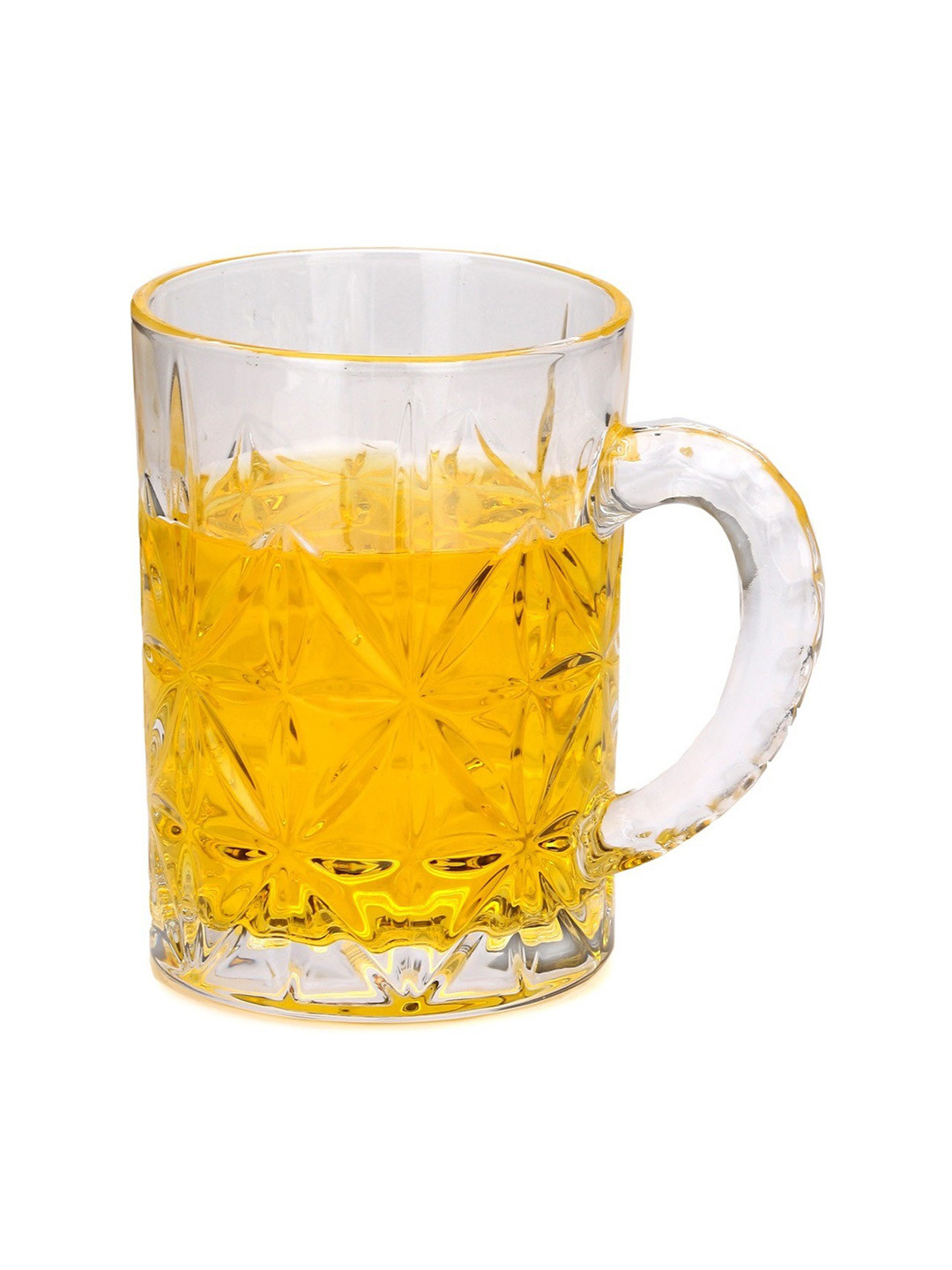 

1ST TIME Transparent 3 Pieces Textured Dishwasher Safe Beer Glasses 450 ml Each