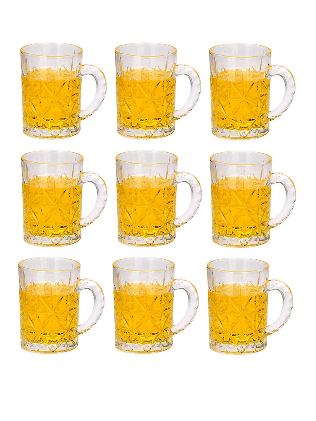 

1ST TIME Transparent 9 Pieces Beer Glasses 450ml