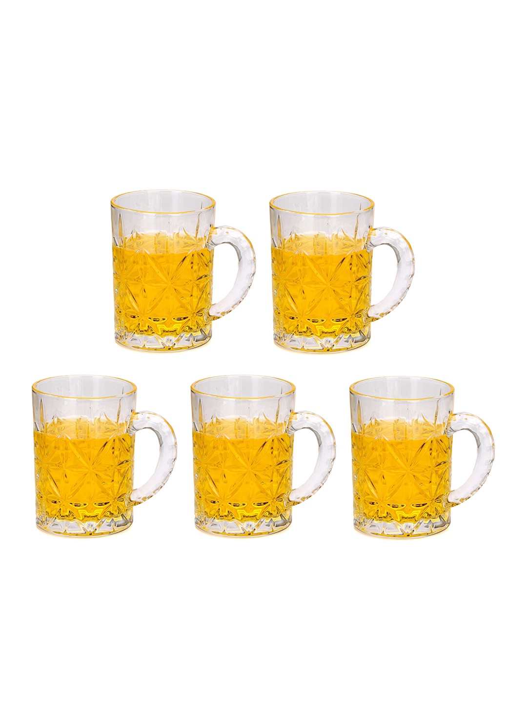 

1ST TIME Transparent 5 Pieces Beer Glass 450ML