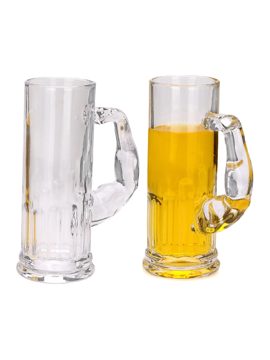 

1ST TIME Transparent 2 Pieces Dishwasher Safe Beer Glasses 600 ml Each