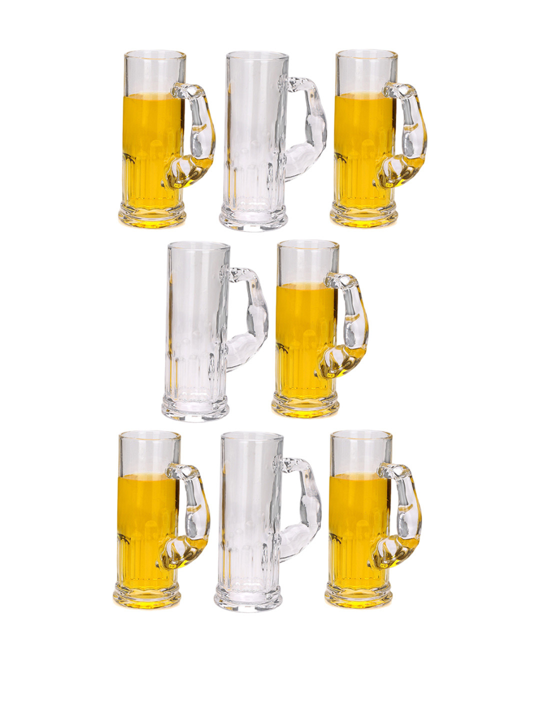 

1ST TIME Transparent 8 Pieces Beer Glasses 600 ml each