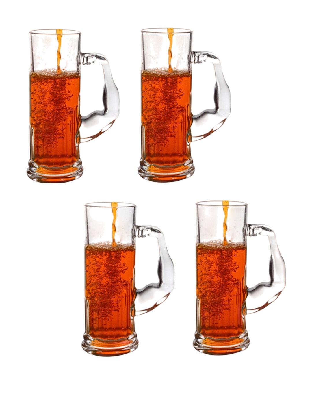 

1ST TIME Transparent 4-Pcs Beer Glasses-600ml Each