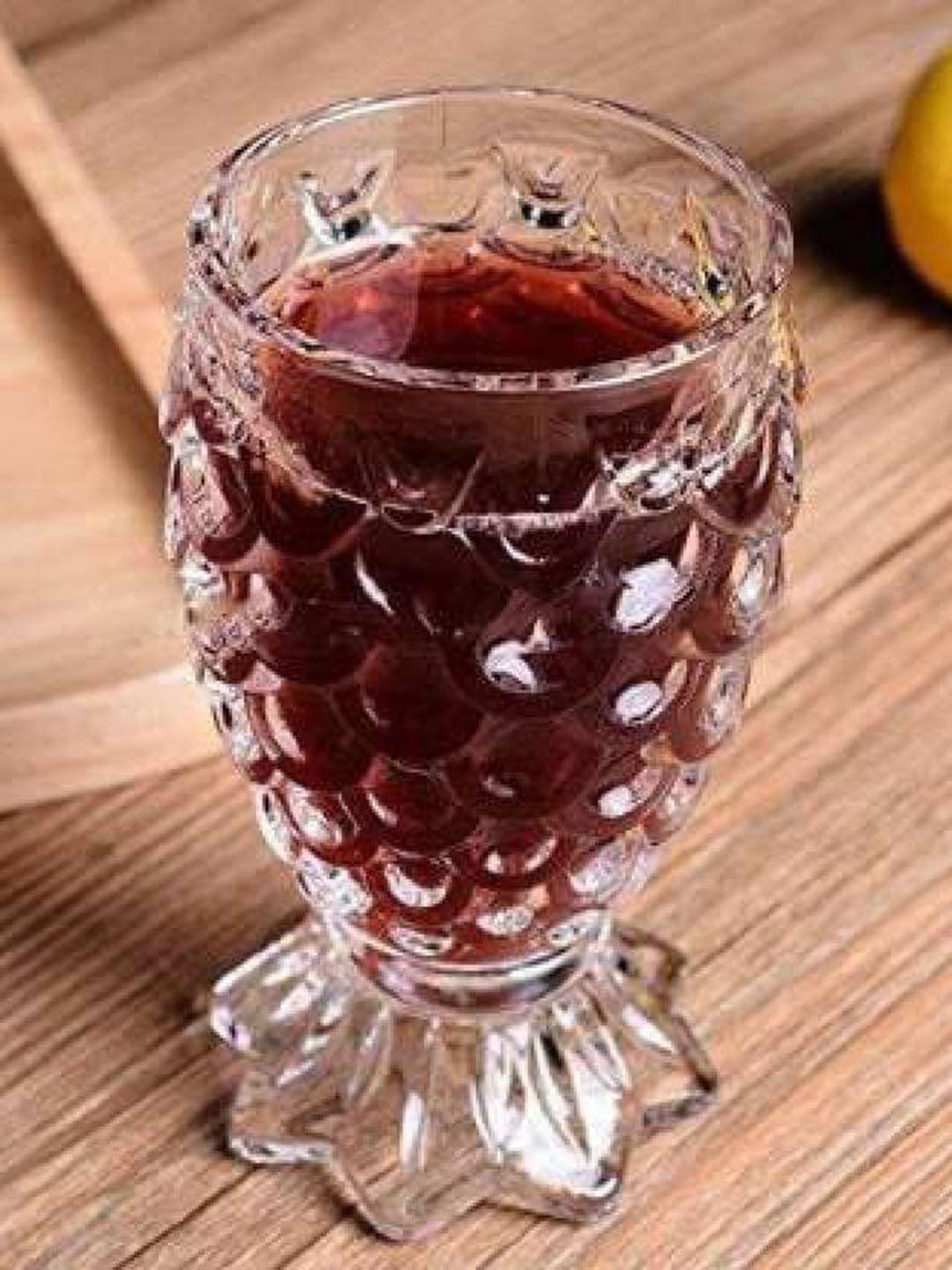 

1ST TIME Transparent 2Pcs Textured Glass Dishwasher Safe Shot Glasses 30ml Each