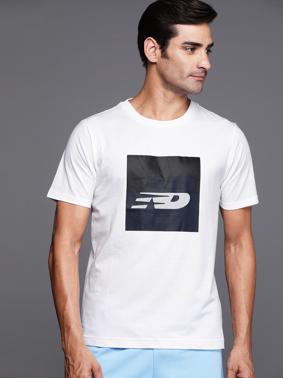 

New Balance Printed Sport Stacked T-shirt, White