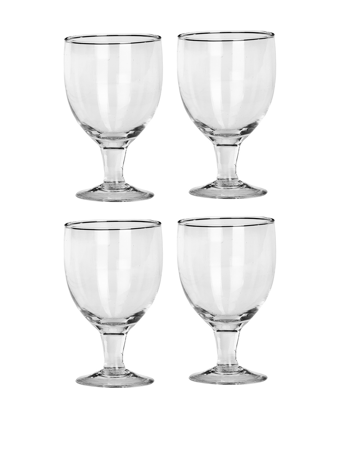 

1ST TIME Transparent 4 Pieces Wine Glasses 180 ml Each