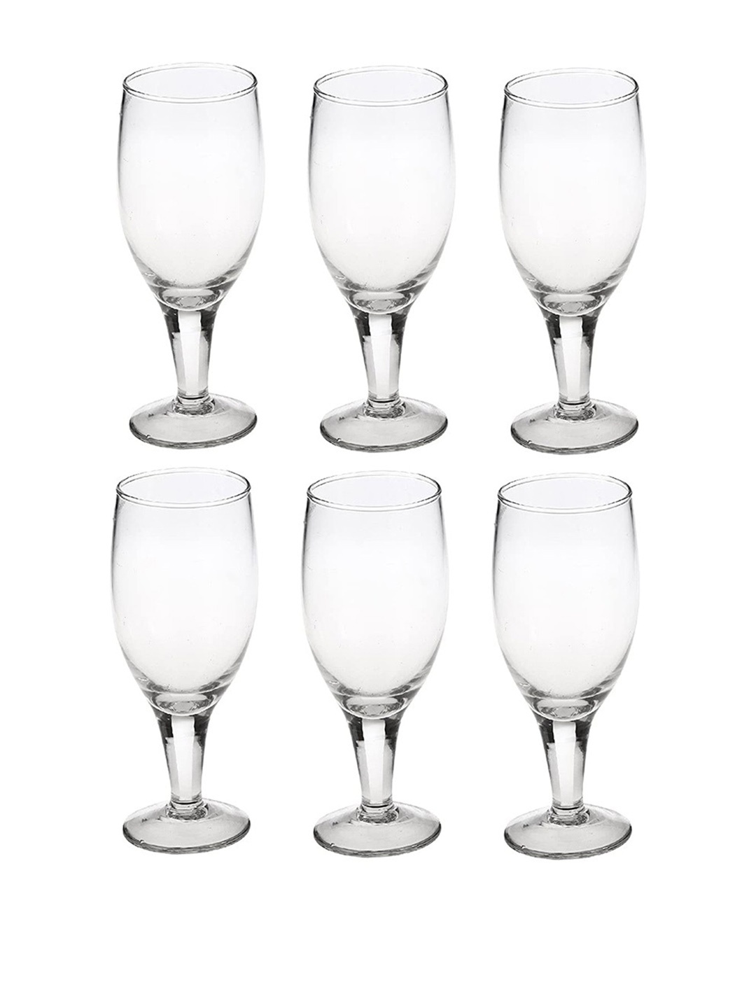 

1ST TIME Transparent 6 Pieces Wine Glass 180 ml Each