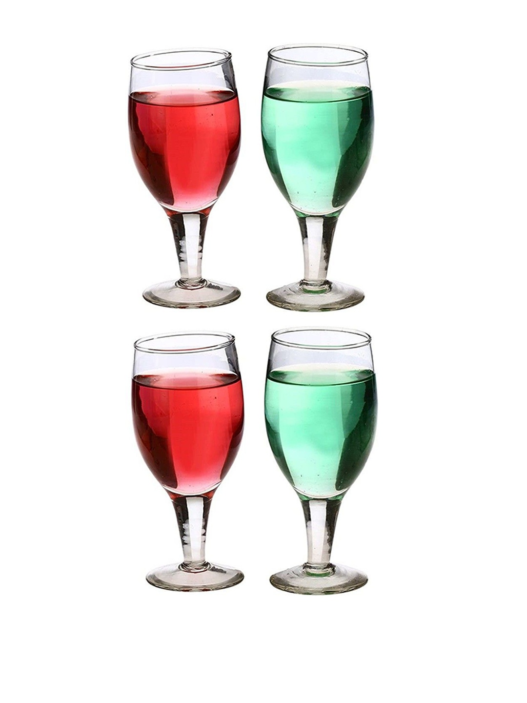 

1ST TIME Transparent 4 Pieces Wine Glasses 180 ml Each