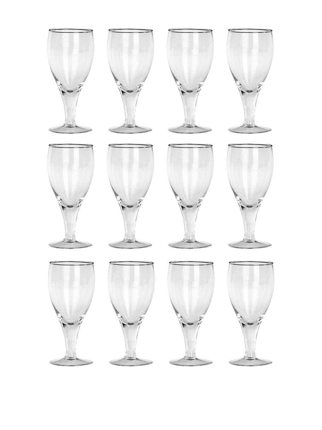 

1ST TIME Transparent 12 Pieces Dishwasher Safe Wine Glass 180ml