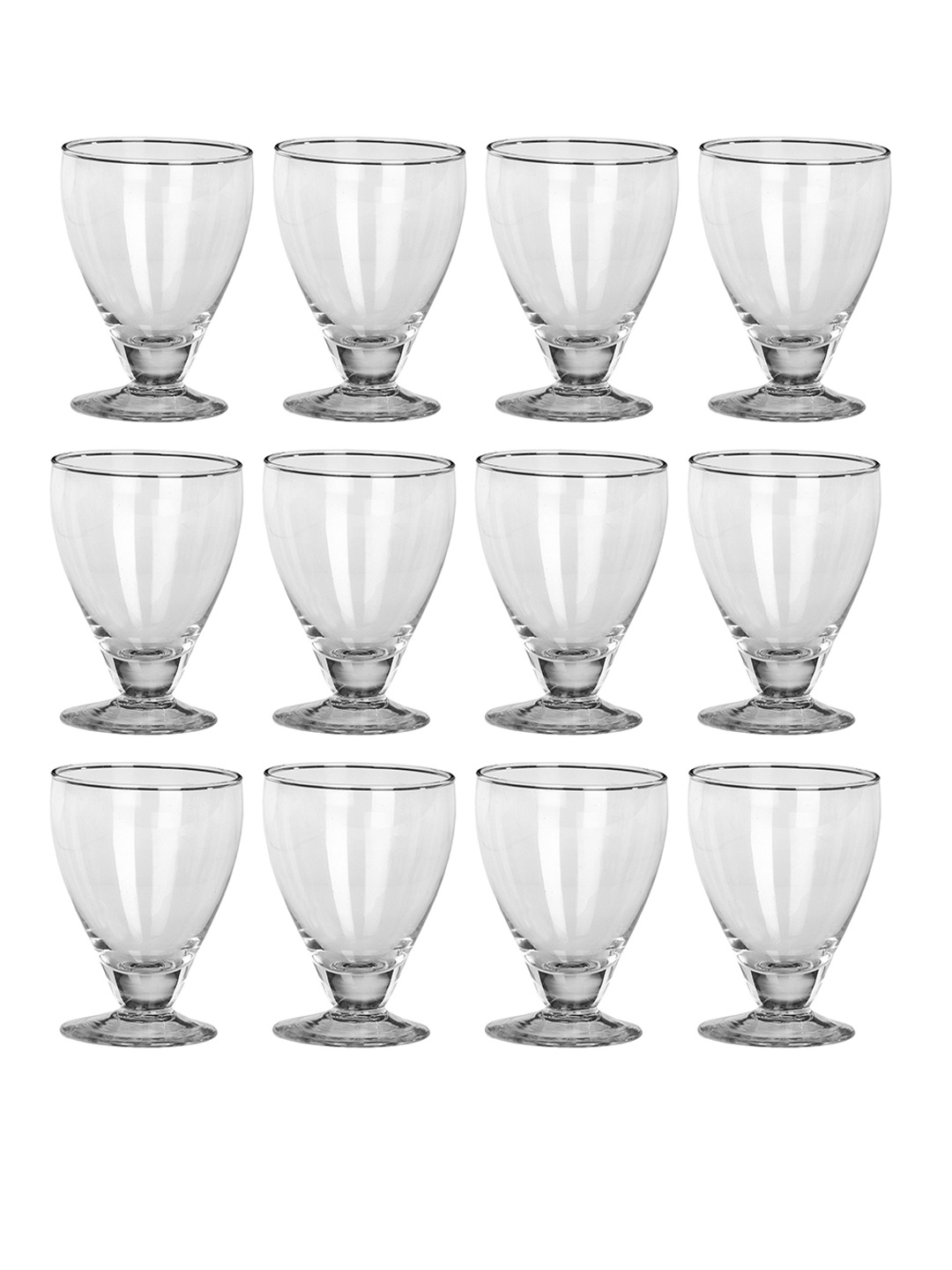 

1ST TIME Transparent 12 Pieces Wine Glass 250 ml Each