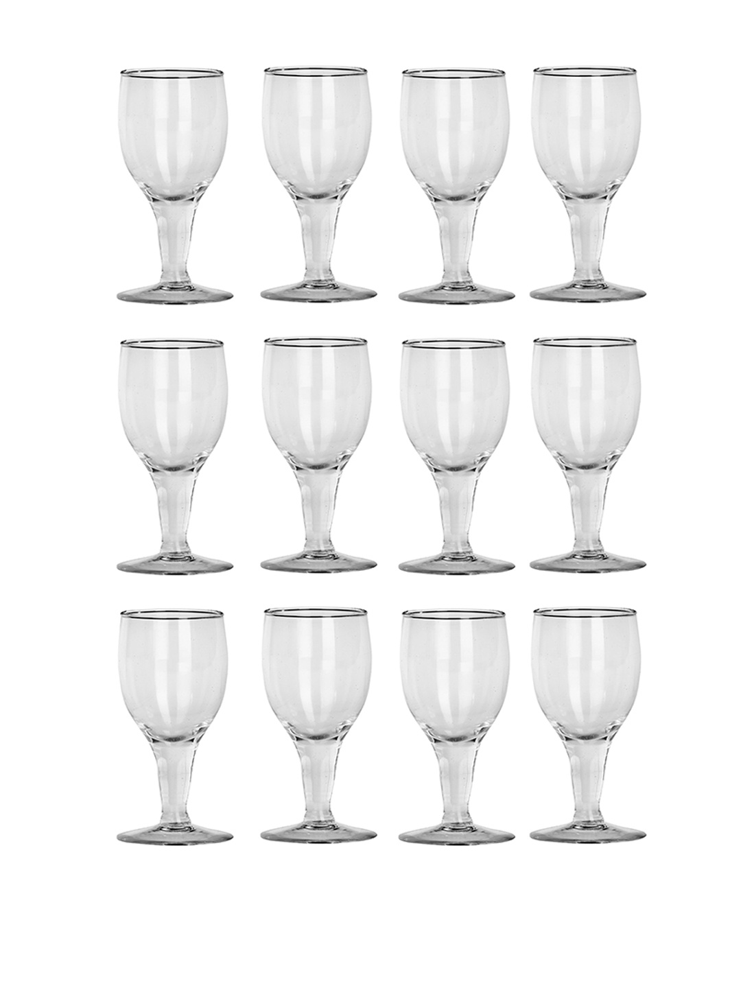

1ST TIME Transparent 12 Pieces Dishwasher Safe Wine Glass- 180ml