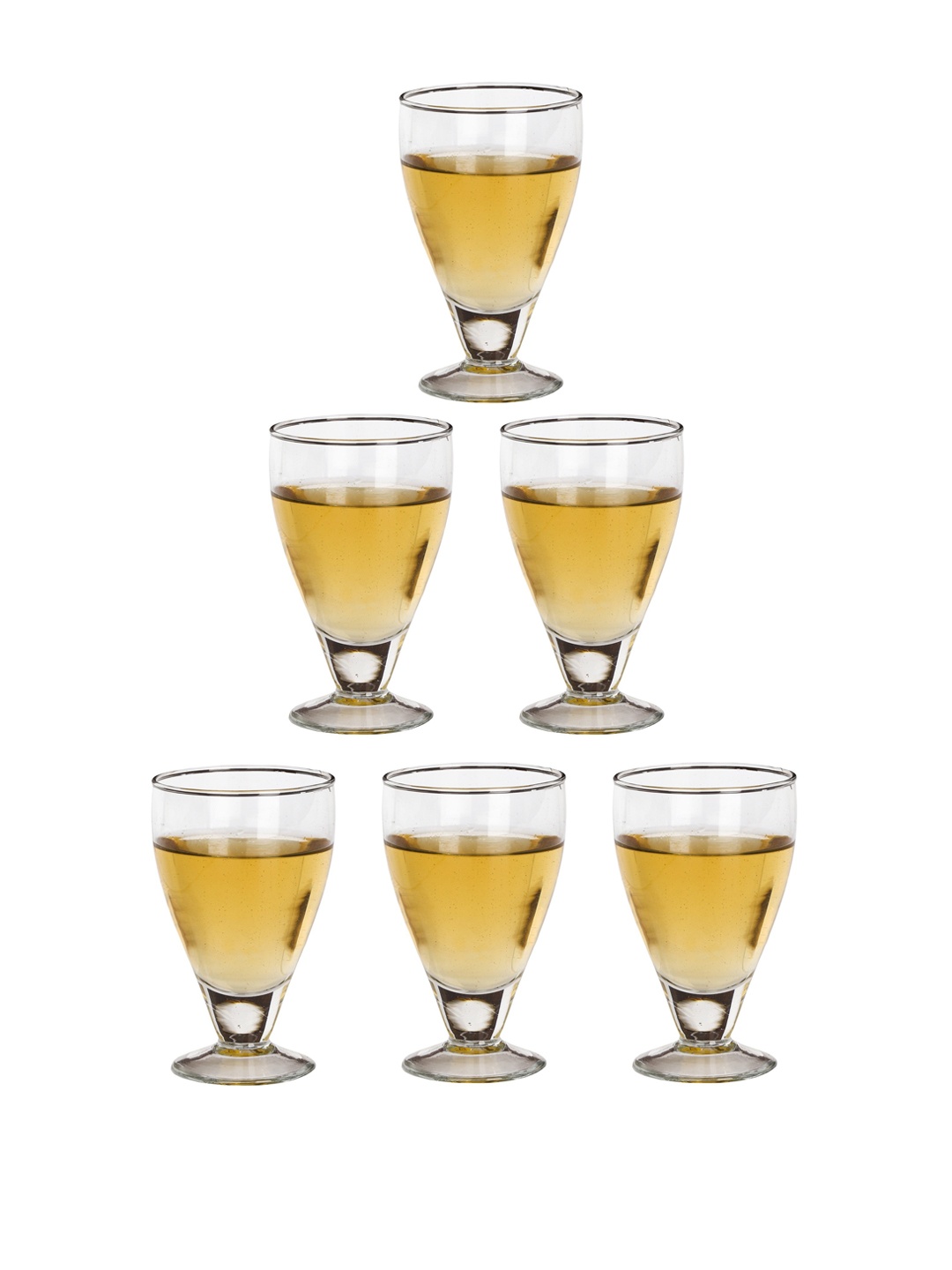 

1ST TIME Transparent 6 Pieces Wine Glass 250 ml Each