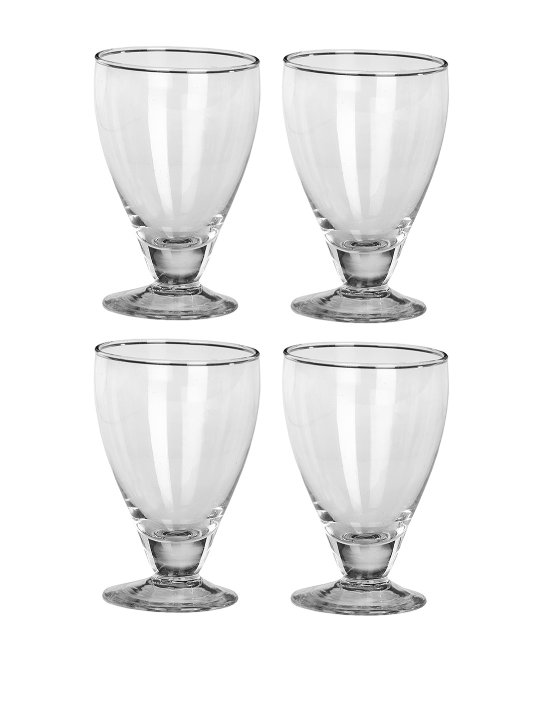 

1ST TIME Transparent 4 Pieces Wine Glasses 250ml Each
