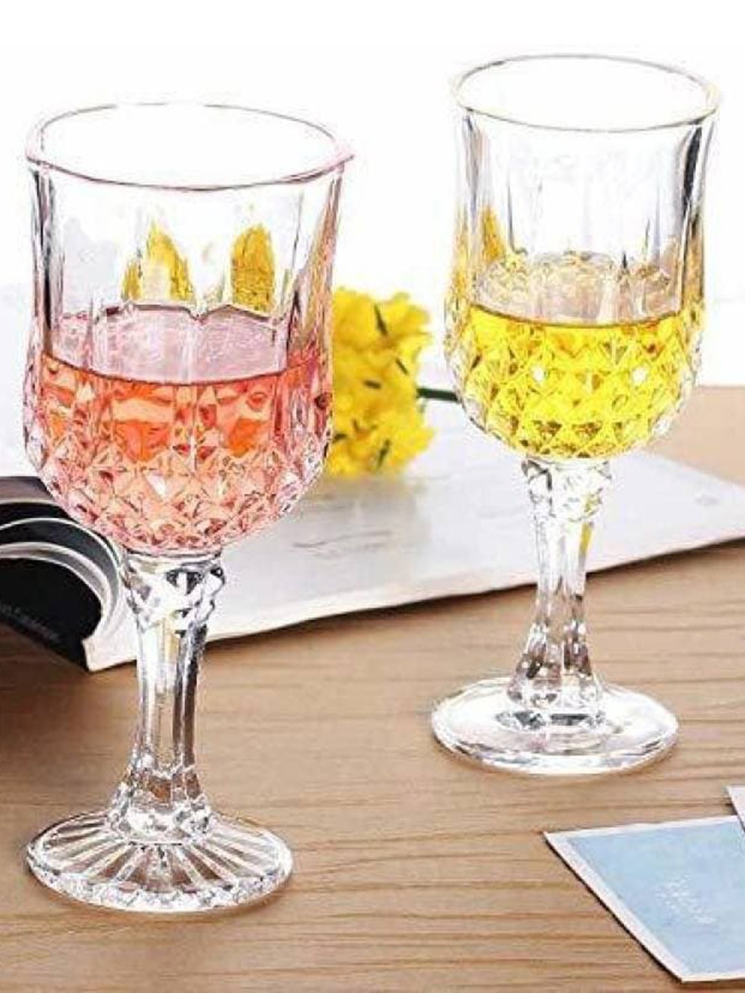 

1ST TIME Transparent 2 Pieces Wine Glass 100 ml Each