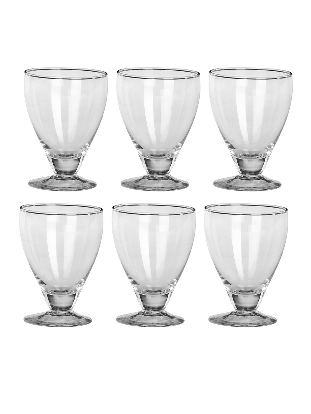 

1ST TIME Transparent 6 Pieces Wine Glass 250 ml