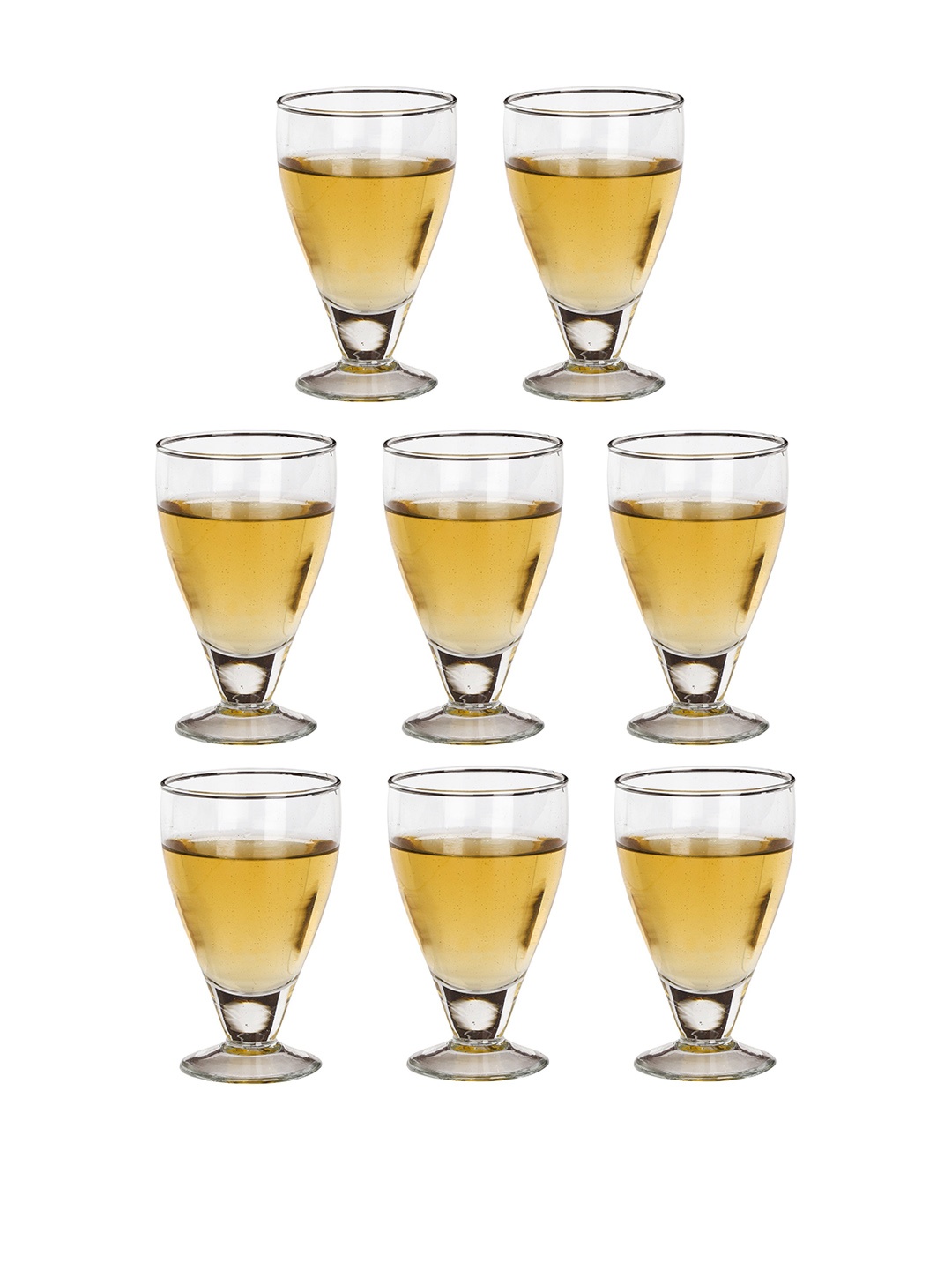 

1ST TIME Transparent 8 Pieces Wine Glasses 250 ml