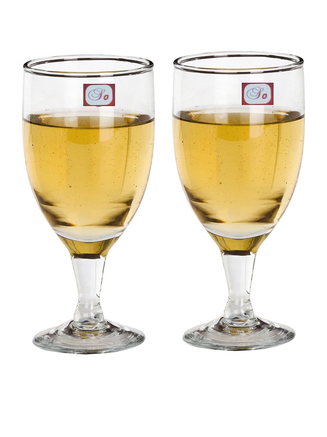 

1ST TIME 2 Pcs Transparent Wine Glasses 180 ml Each